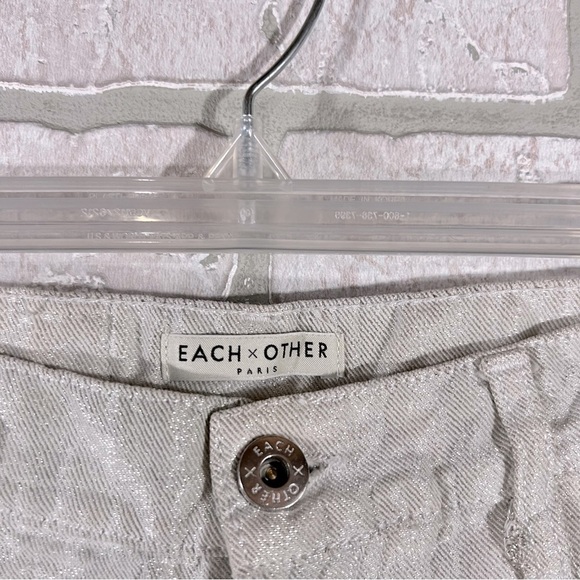 Each X Other Paris Distressed Ripped High Rise Relaxed Fit Jeans Size 26 - Picture 8 of 11